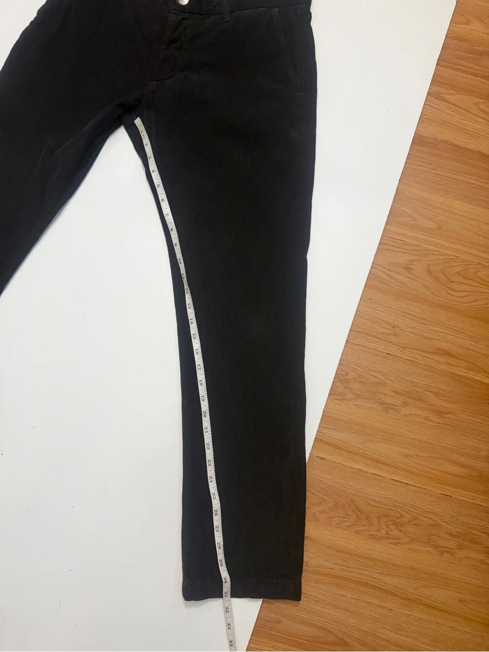 Grown & Sewn The Independent Men’s Corduroy Slim Pants Size 33 Espresso
